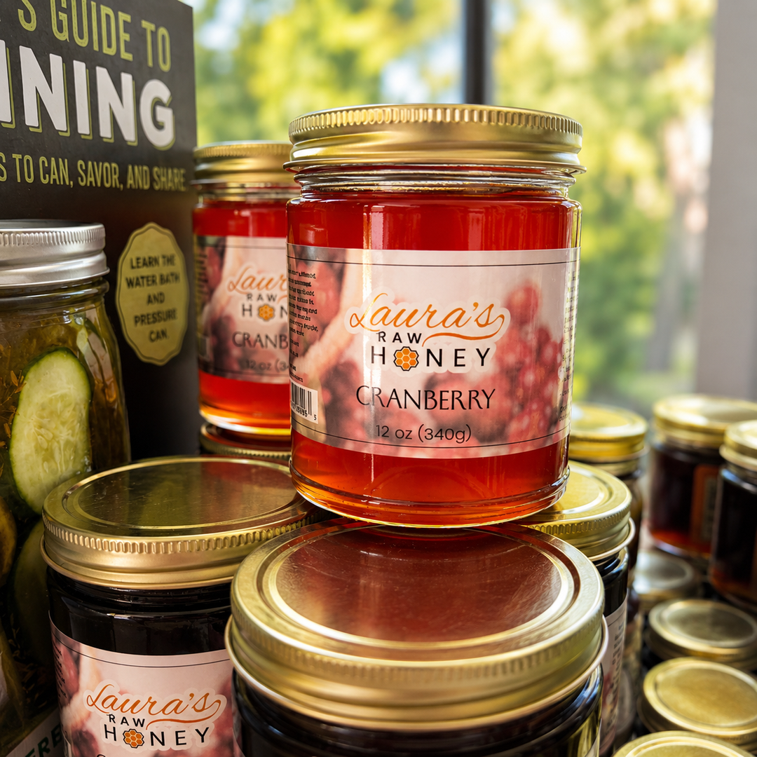 Laura's Whipped Cranberry Blossom Honey 12oz jar