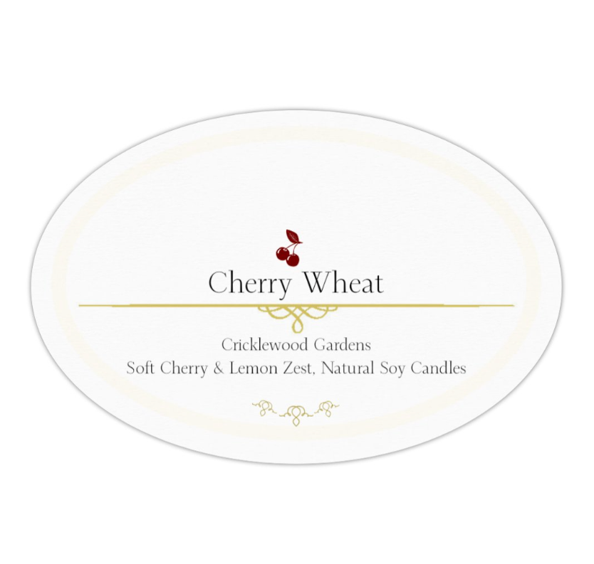 Cherry Wheat Natural Soy Candle 11oz