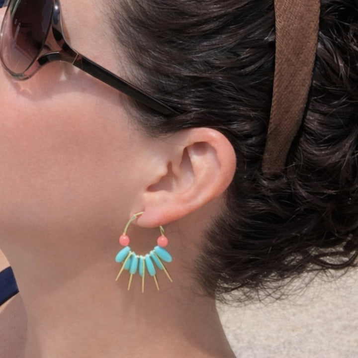 David Aubrey Seaside Hoop Earrings