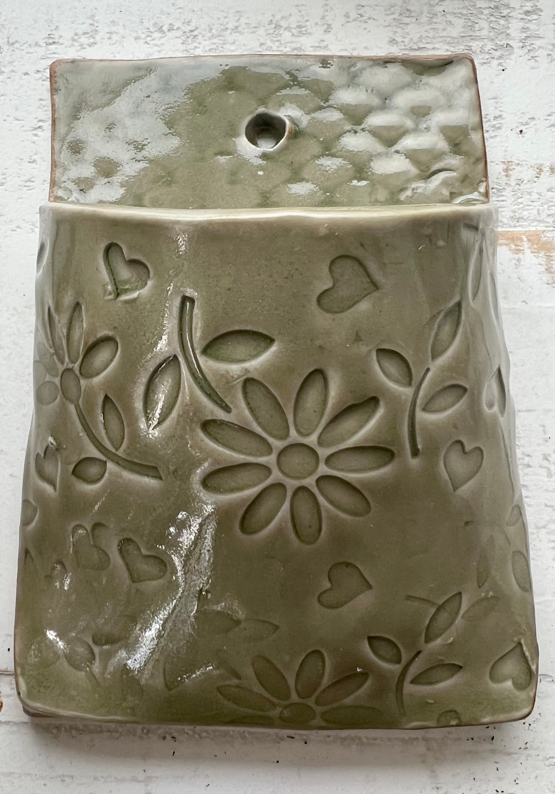 Handcrafted Garden Wall Vase with drainage