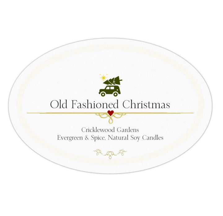 Old Fashioned Christmas Natural Soy Candles, 11oz