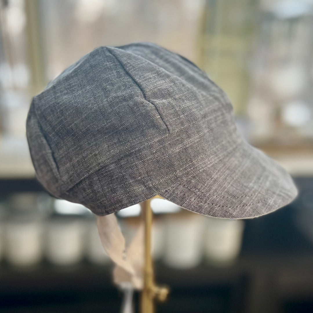 Chambray Cap, handmade