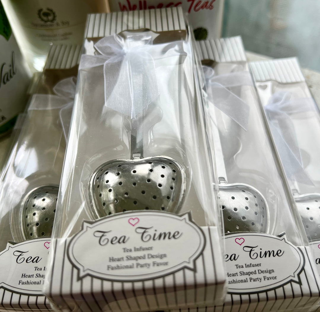 Tea Time Heart Spoons [2] Tea Infuser [Reusable]