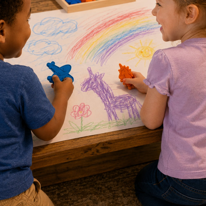 Vehicle Crayon Set