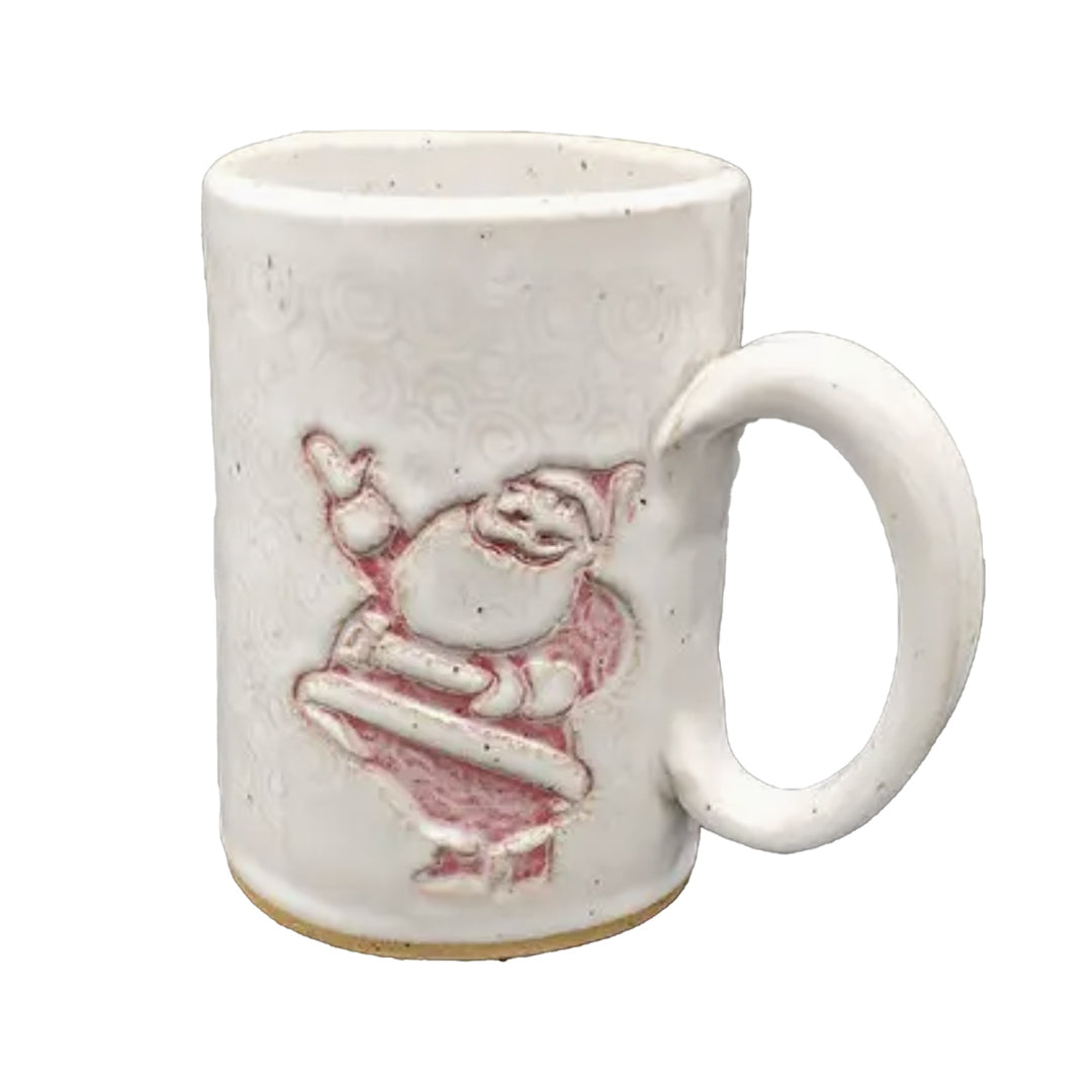 Santa mug  14oz handcrafted stoneware