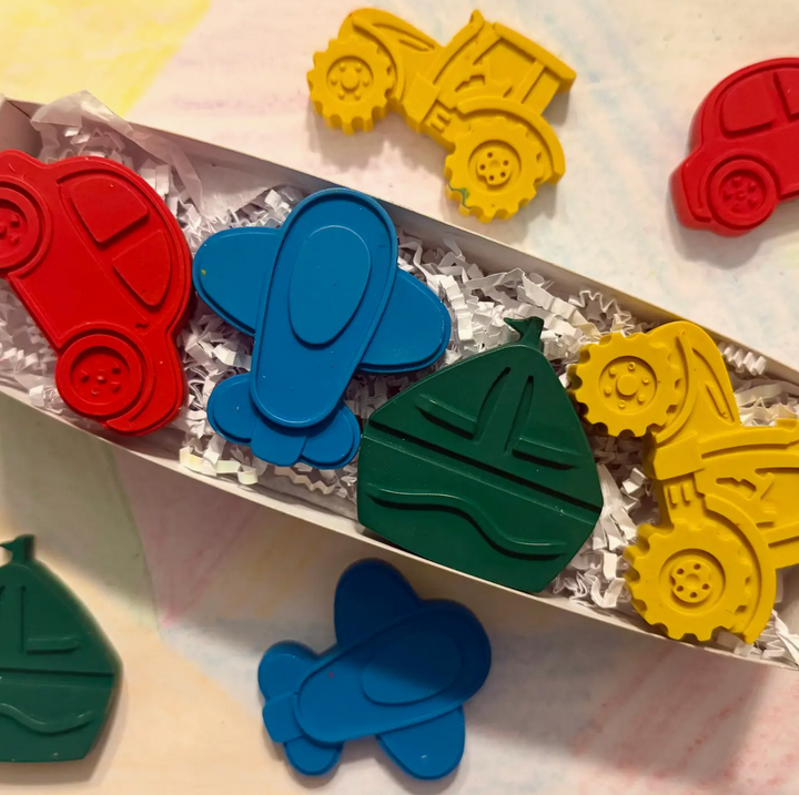 Vehicle Crayon Set