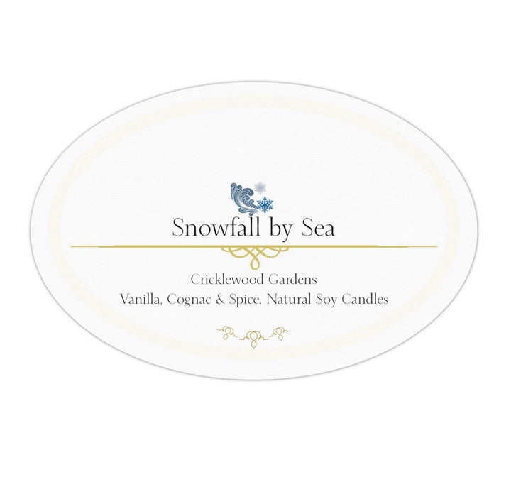 Snowfall by Sea Natural Soy Candles, 11oz