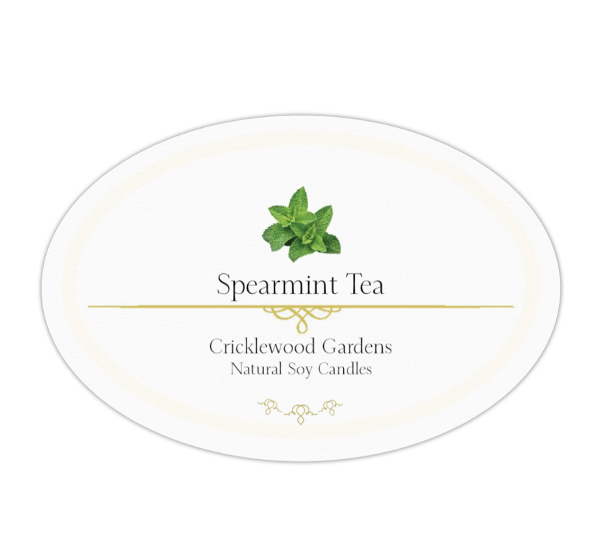 Spearmint Tea Natural Soy Candles, 11oz