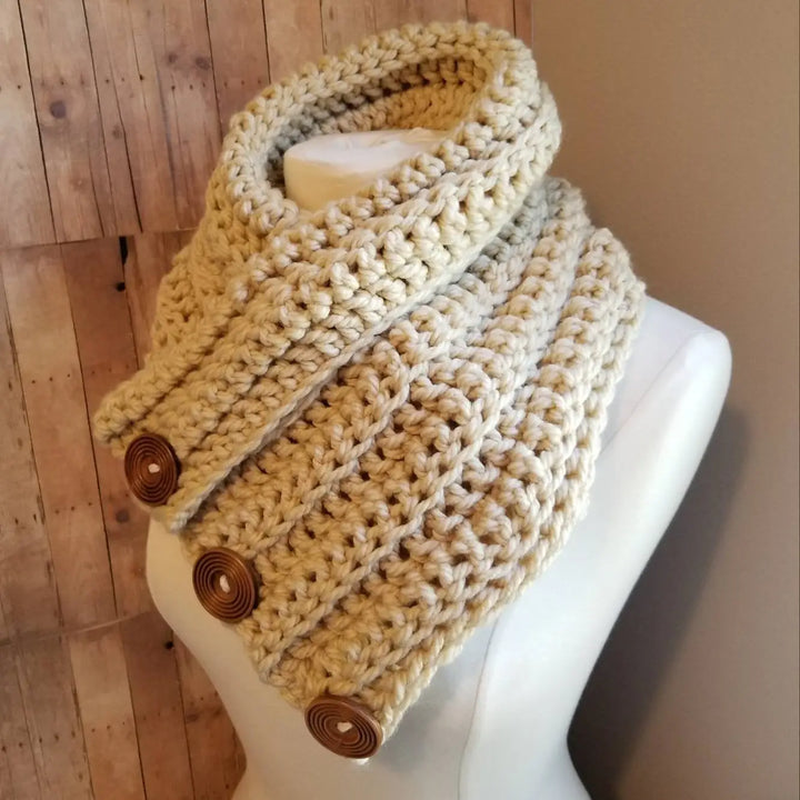 Hand crochet cowl scarves, multiple colors