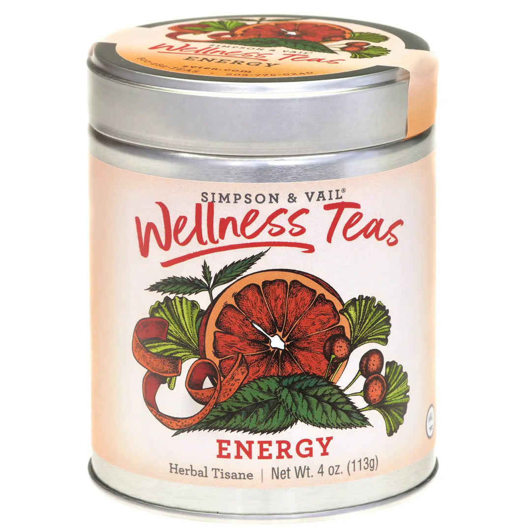 Energy Herbal Wellness Tea, 4oz tin