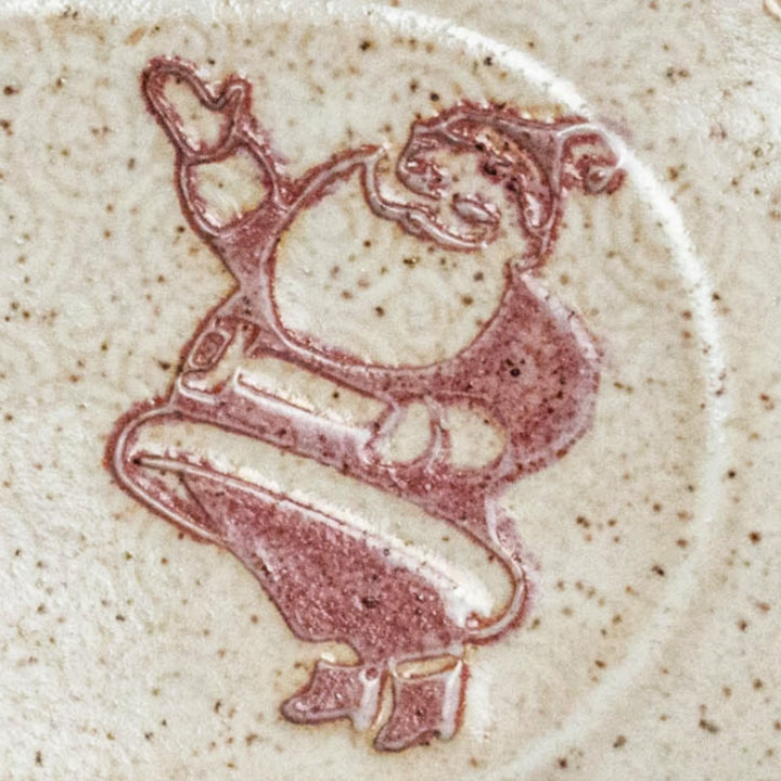 Santa tray handcrafted stoneware