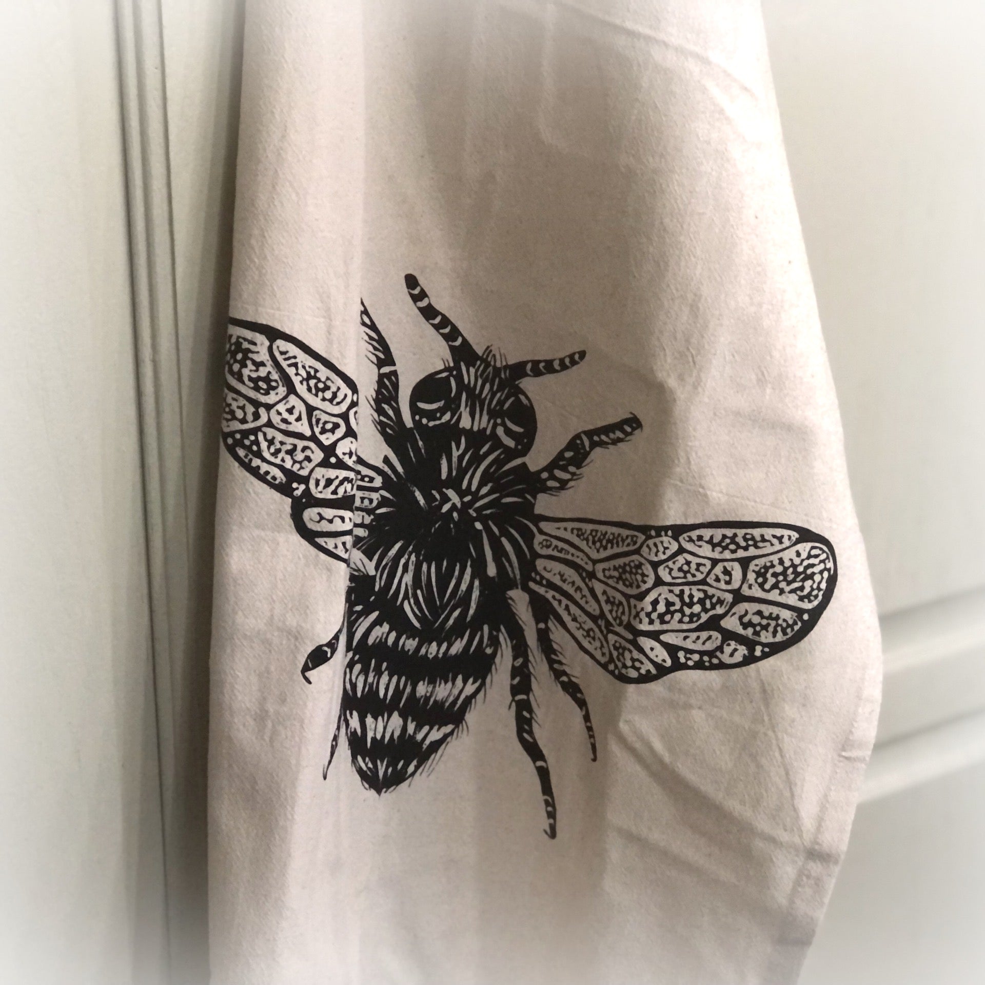 Honey Bee Organic Cotton Tea Towel
