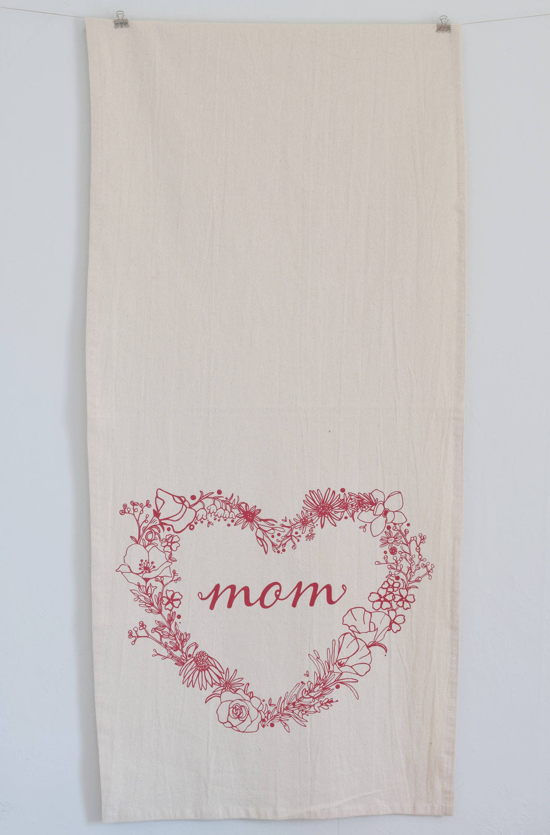 'Mom' Organic Cotton Tea Towel